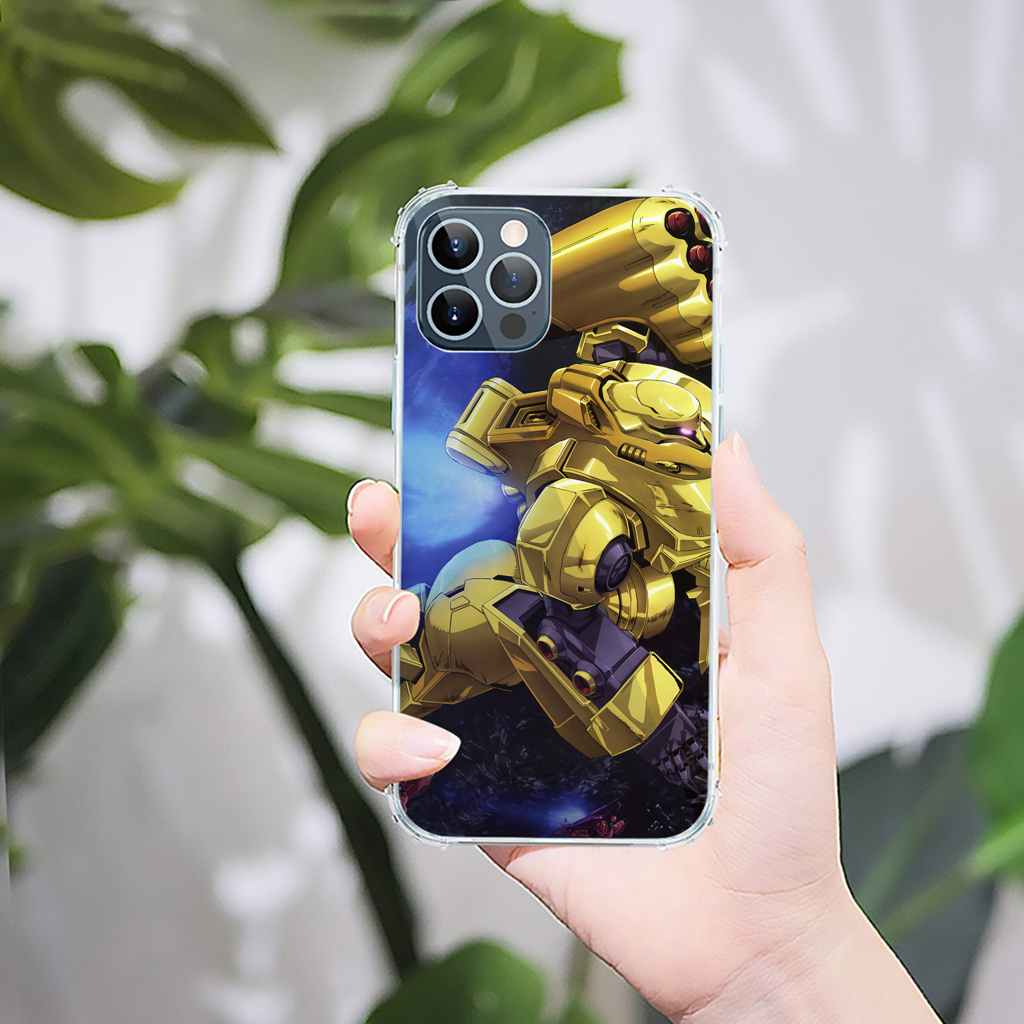（画像用） 機動戦士ガンダム Mobile Suit Gundam 【iPhone 12シリーズ対応】透明スマホケース（クリアソフトケース）